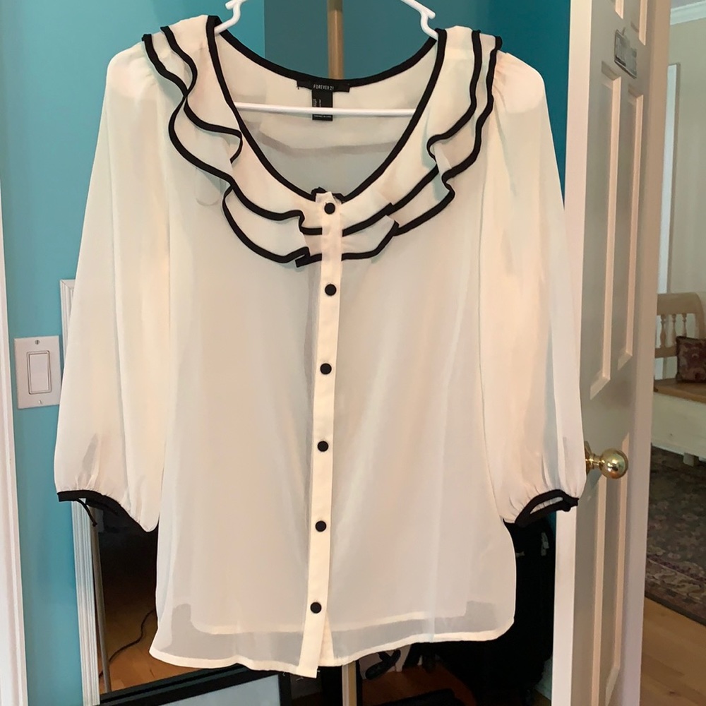 W&B Sheer Blouse